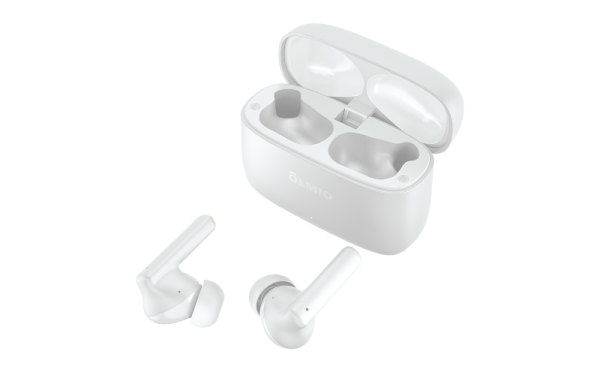 Наушники беспроводные "TWE-15", ANC+ENC, True Wireless, white, OLMIO