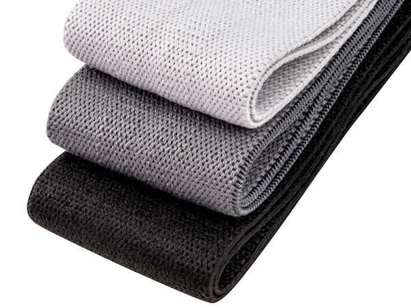 Набор тканевых фитнес-резинок «Shape», Цвет серый, черный