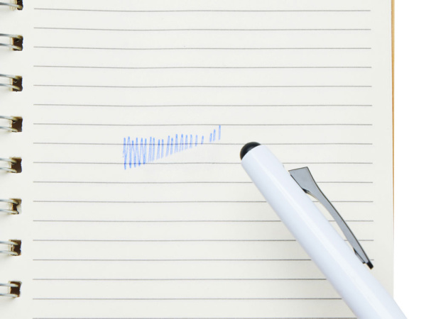 Пластиковая шариковая ручка пиши-стирай «InkShift», Цвет белый/черный