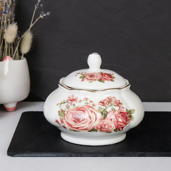 Сахарница 340 мл / FY163011P АКЦИЯ /уп 36/ Чайная роза