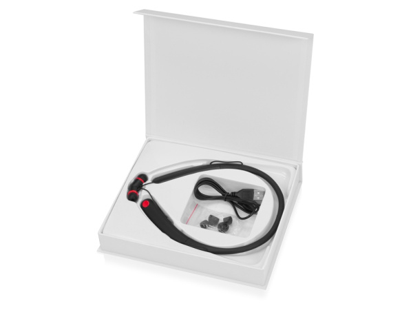 Беспроводные наушники с микрофоном «Soundway», Цвет черный/красный