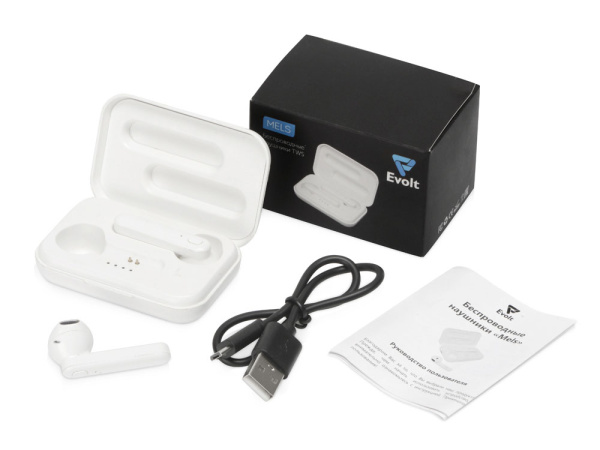 Беспроводные наушники TWS «Mels», Цвет белый