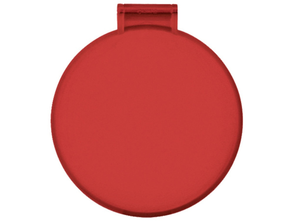 Карманное косметическое зеркало «Красотка», Цвет красный