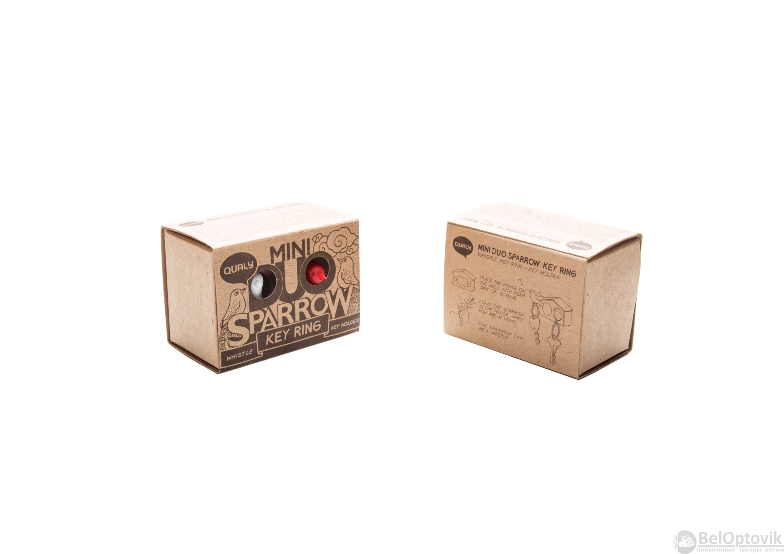 Держатель и брелок для ключей двойной Mini Duo Sparrow
