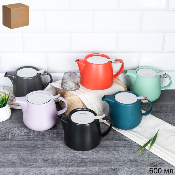 Чайник заварочный 600 мл / FU-220 /уп 18/