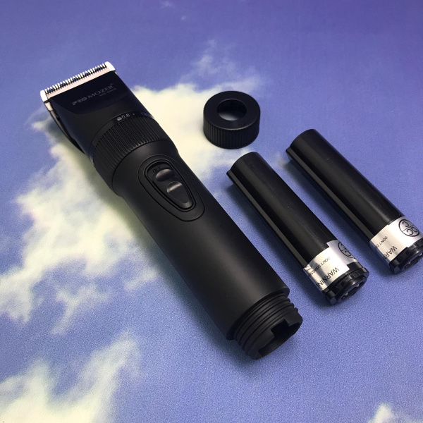 Профессиональная портативная машинка для стрижки ProMozer MZ-1300 (4 сменные насадки) Серый (9970)