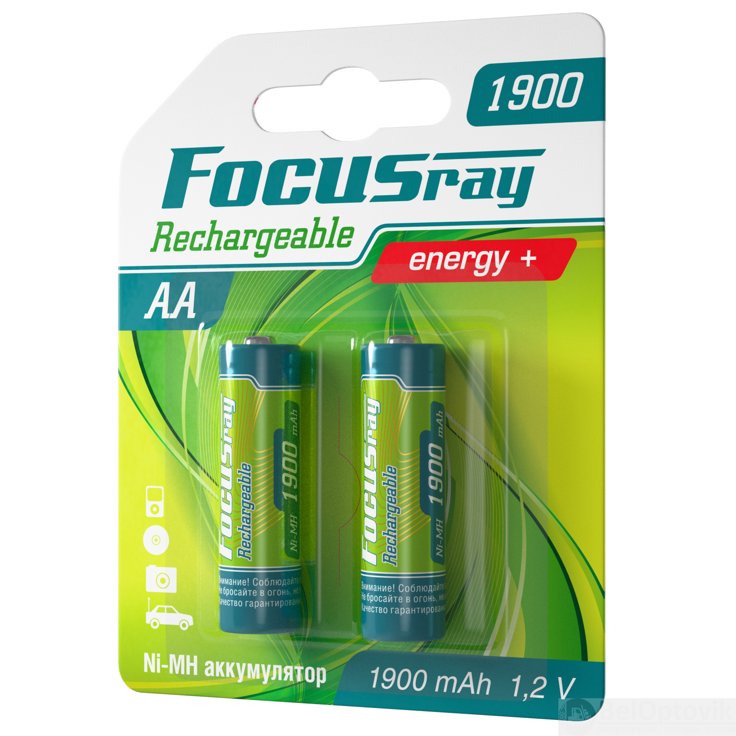 FOCUSray 1900 mAH AA 1/12/144 аккумулятор, шт (2 шт)