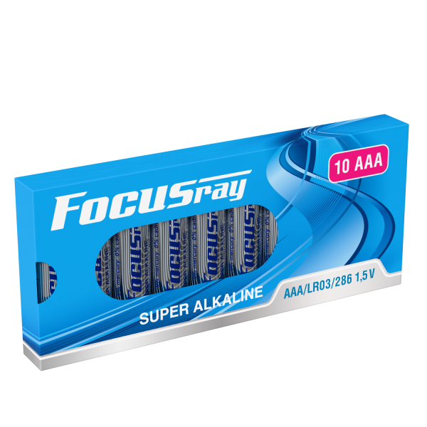 FOCUSray SUPER ALKALINE LR03/BOX10 1/24/48 батарейка, шт (10 шт)