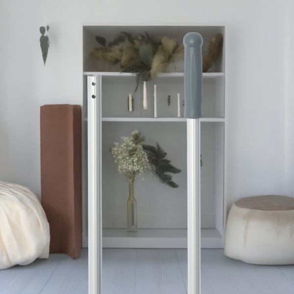 Рукоятка алюминиевая защелкивающаяся для держателей насадок на швабру, 140 см