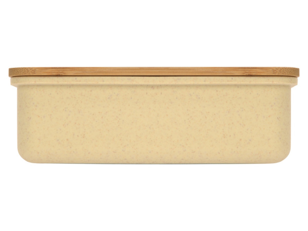 Ланч-бокс «Lunch» из пшеничного волокна с бамбуковой крышкой, 500 мл Цвет бежевый