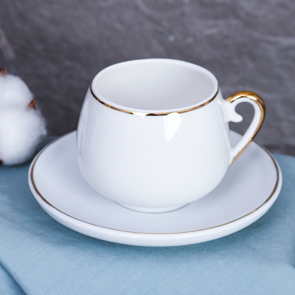 Кофейный набор 12 предметов 100 мл / CF/12-FY196004 /уп 12/ Отводка золотом