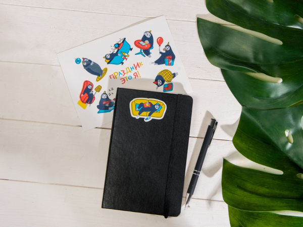 Стикерпак, Размер А5, Цвет белый