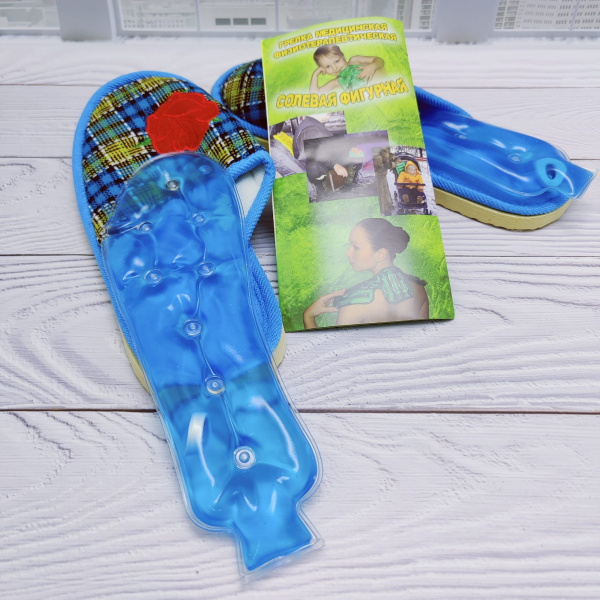 Солевая грелка Стельки (пара, 2 шт), активатор "кнопка", размер 26,0 х 8,5 см . Цвет Микс