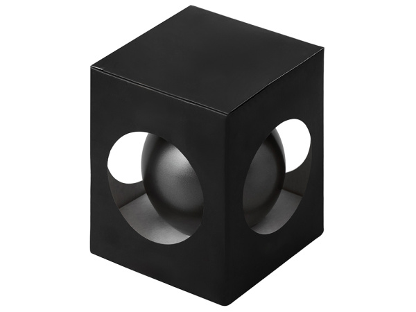 Стеклянный елочный шар «Frozi», Цвет черный металлик