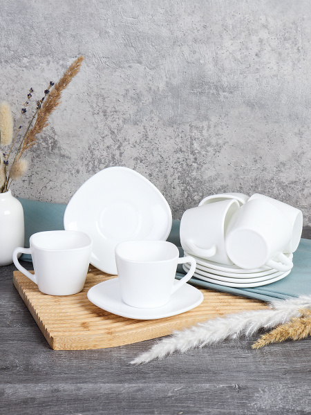 Кофейный набор 12 предметов 100 мл / SP85/P45 (white) /уп12/