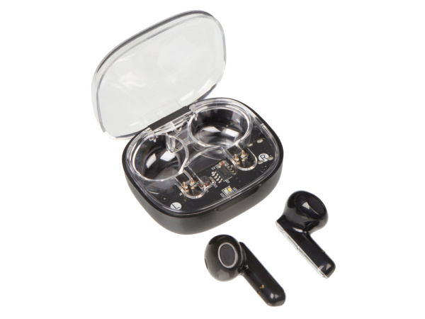Беспроводные наушники TWS «Sync», Цвет черный, прозрачный