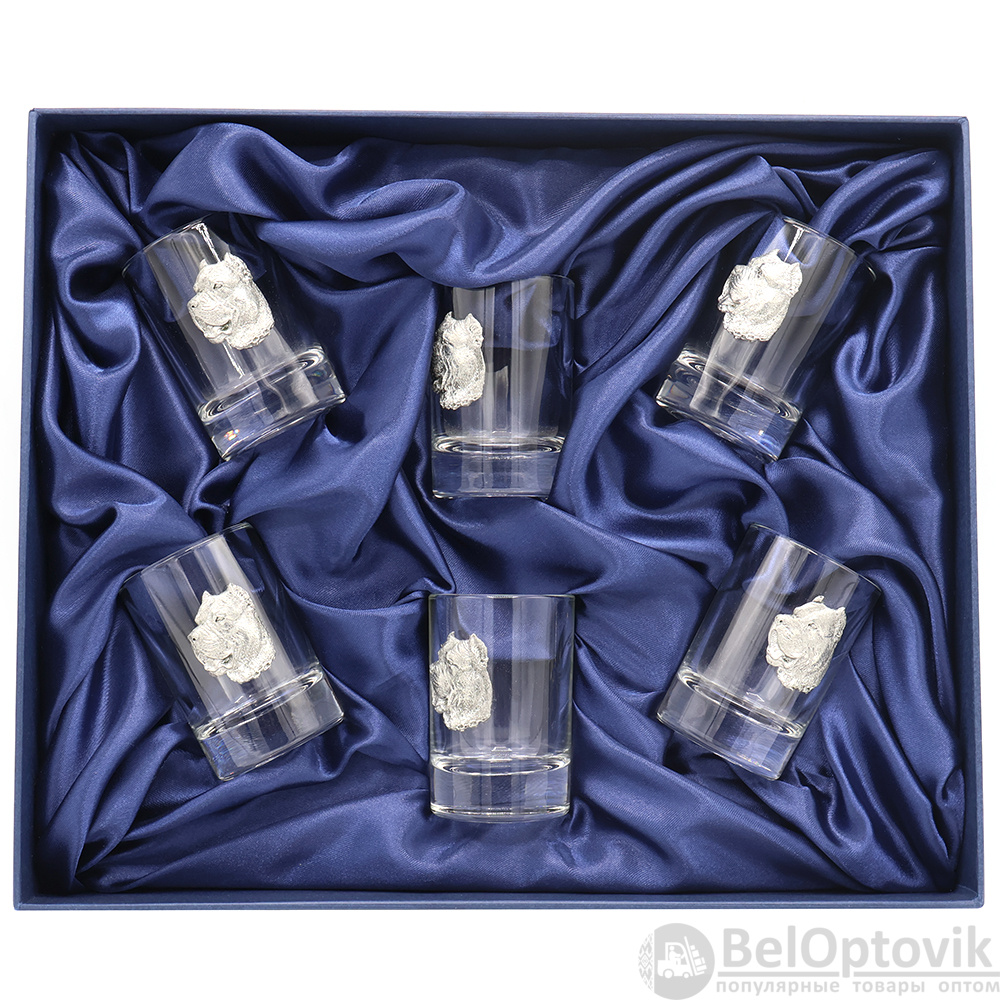 Новогодний набор стопок для водки &amp;quot;Друг человека&amp;quot; 6176