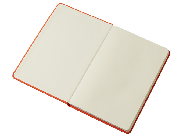 Блокнот в твердой обложке A5 «Виспи» в клетку, Цвет оранжевый