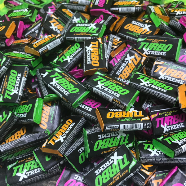 Блок жевательных резинок Turbo Xtreme, 300 шт. (BIG BOX)