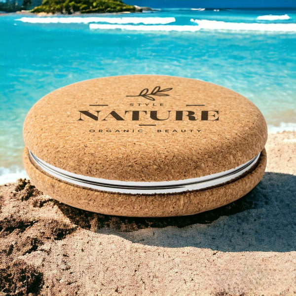 Складное двустороннее карманное зеркало BELLE, бежевый