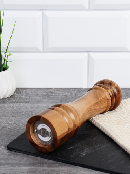 Мельница для специй и соли 20 см Акация / JS1197N-20 /уп 64/