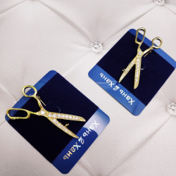 Брошь парикмахера "Ножницы"