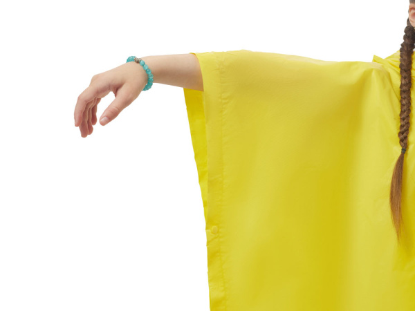 Пончо «Hawaii» c чехлом детский, Размер 8-14, Цвет желтый