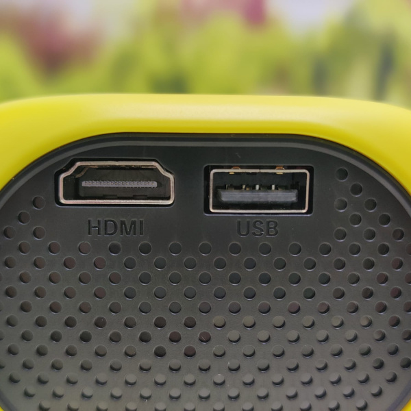 Портативный LED Проектор MINI Projector поддержка 360х640, 1920х1080 HDMI/USB Желтый