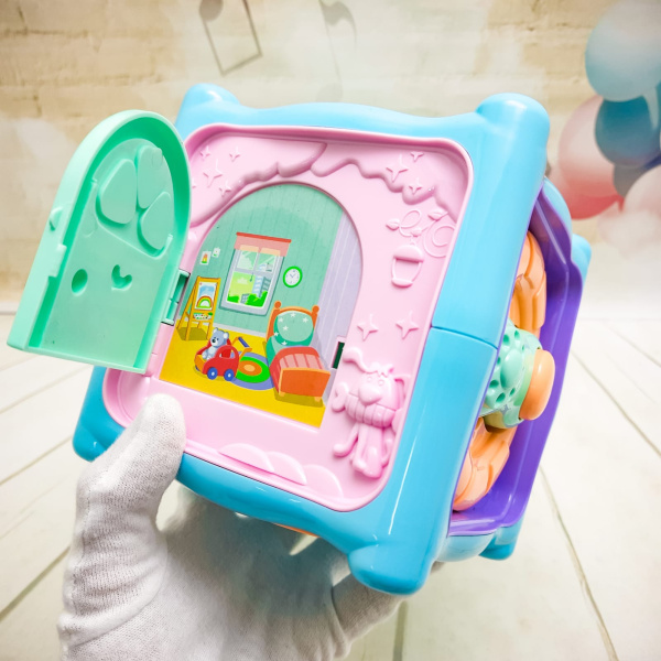 Игрушка интерактивная Развивающий куб 6 в 1 Mommy Love 6 в 1 (бизиборд музыкальный для самых маленьких, тактильный)