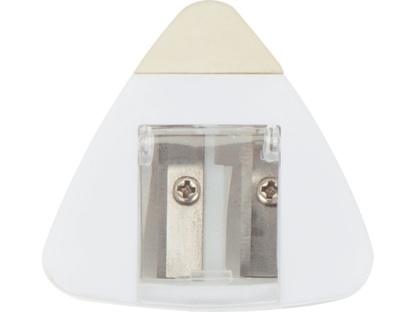 Точилка с ластиком «Easy duo», Цвет белый