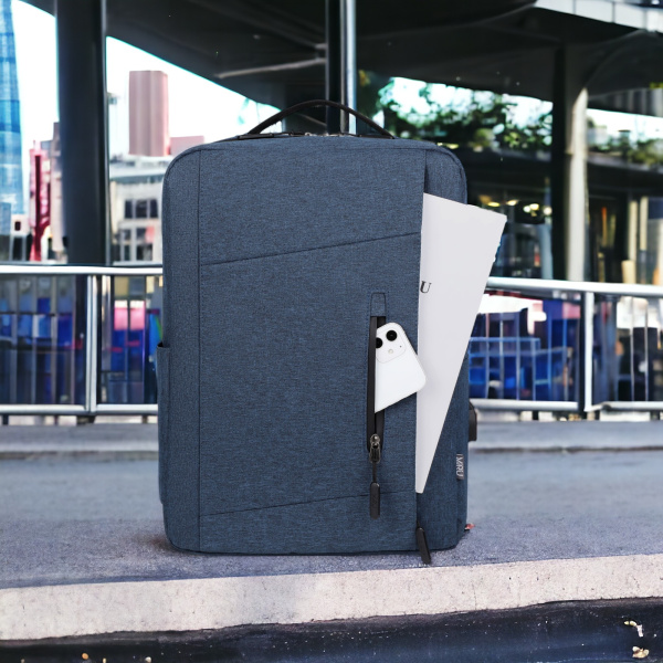 Рюкзак для ноутбука Skinny 15.6 Blue MBP-1051 / USB-провод, множество карманов