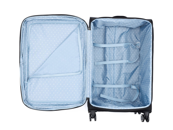 Чемодан «НЕРО», 90 л, Размер L, Цвет черный