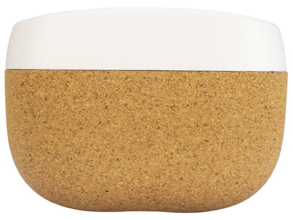 Наушники беспроводные TWS «Socorro» из пробки и переработанного пластика, Цвет белый