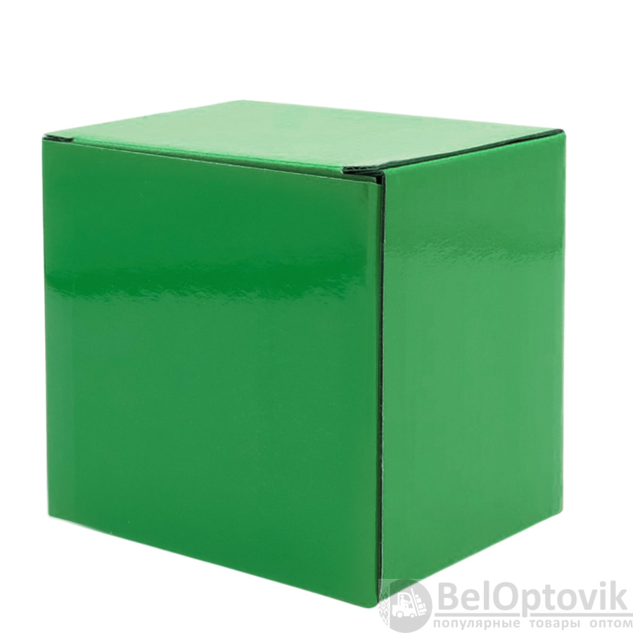 Коробка глянцевая для кружки Make me, зелёная