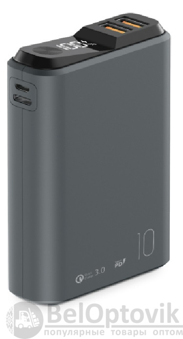 Внешний АКБ QS-10, 10000mAh, space-gray, OLMIO