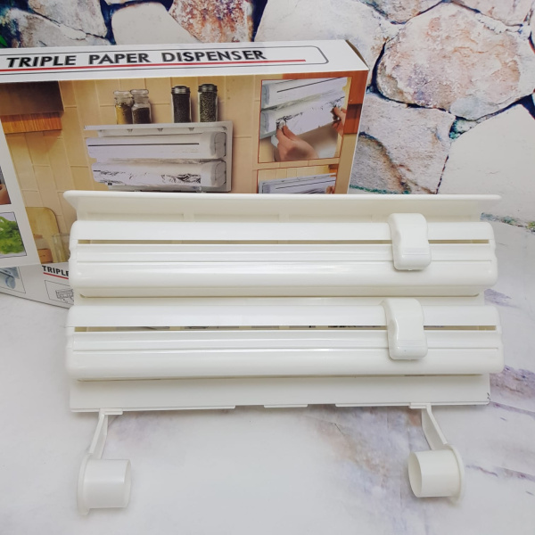 Кухонный диспенсер (органайзер) для бумажных полотенец, пищевой пленки и фольги Triple Paper Dispenser