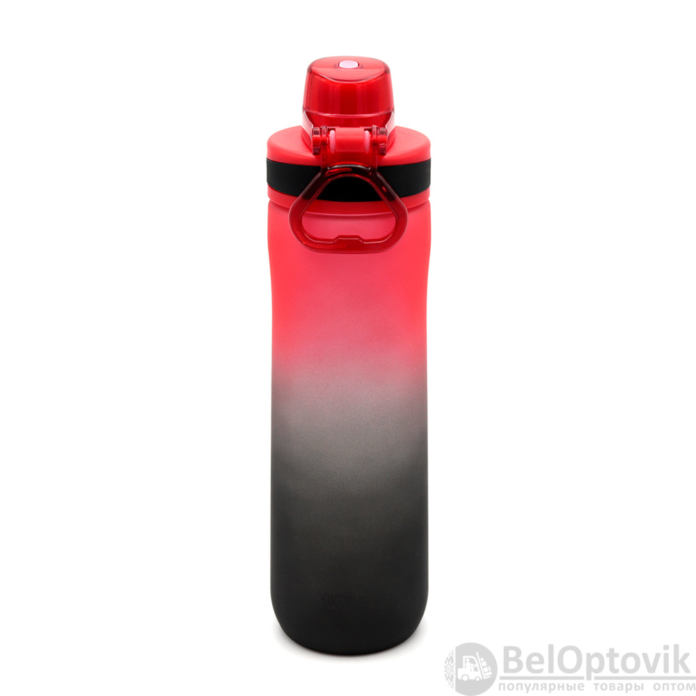 Пластиковая бутылка Verna Soft-touch, красная