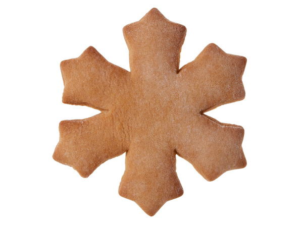 Пряник имбирный «Снежинка», Цвет белый