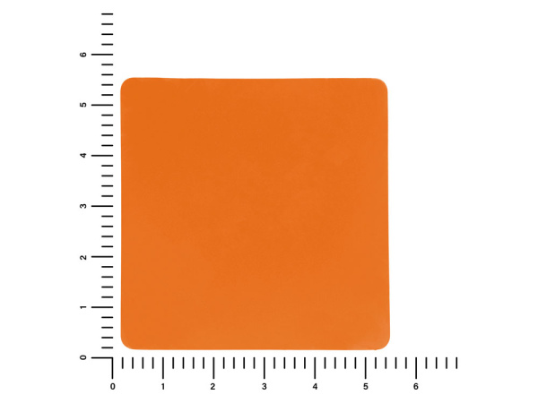 Патч «Квадрат», soft-touch, Цвет оранжевый