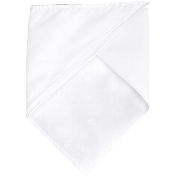 Шейный платок Bandana, белый, 62х62х86 см
