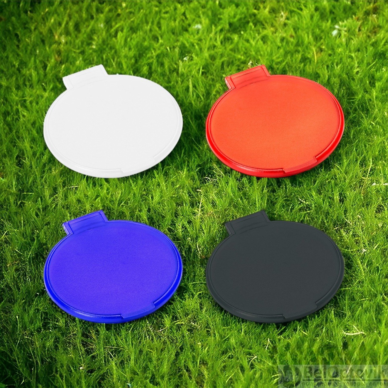 Складное зеркало с корпусом из цветного прозрачного пластика GLAZE