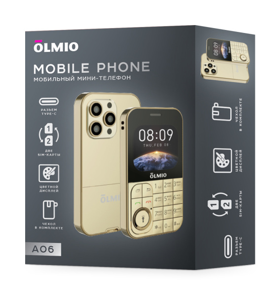 A06 Olmio (золотой) Мобильный телефон