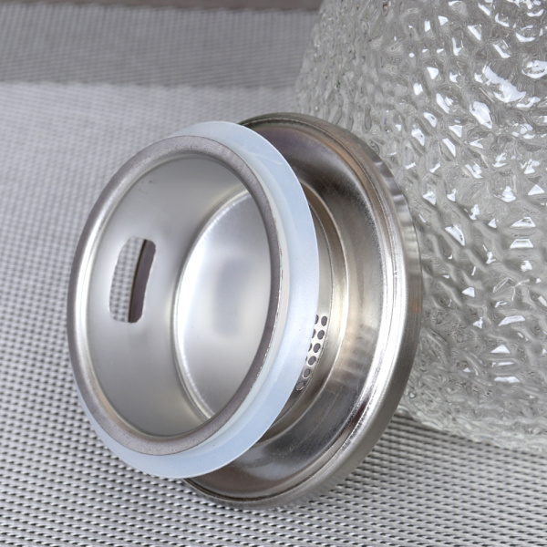 Кувшин 1800 мл стеклянный / LCWJ4103 /уп 36/ Металлическая крышка