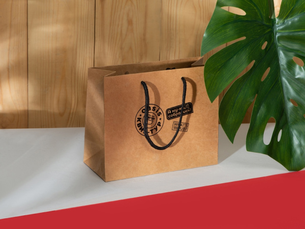 Пакет подарочный Kraft XS, Размер XS, Цвет крафт