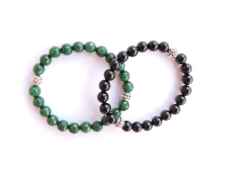 Два браслета из натурального камня (комплект)
