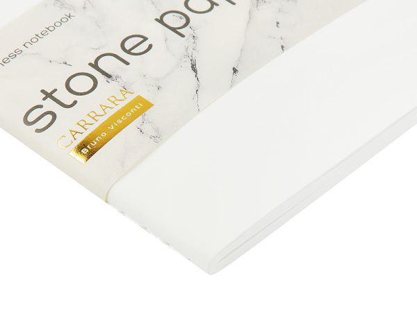 Тетрадь с каменной бумагой А5 «Carrara», Цвет белый