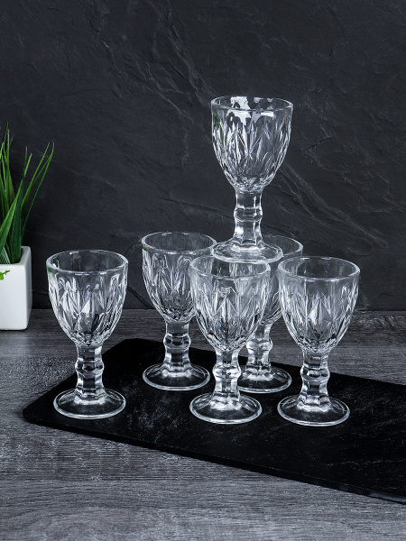 Рюмка 6 штук 100 мл / GB-50 /уп 24/