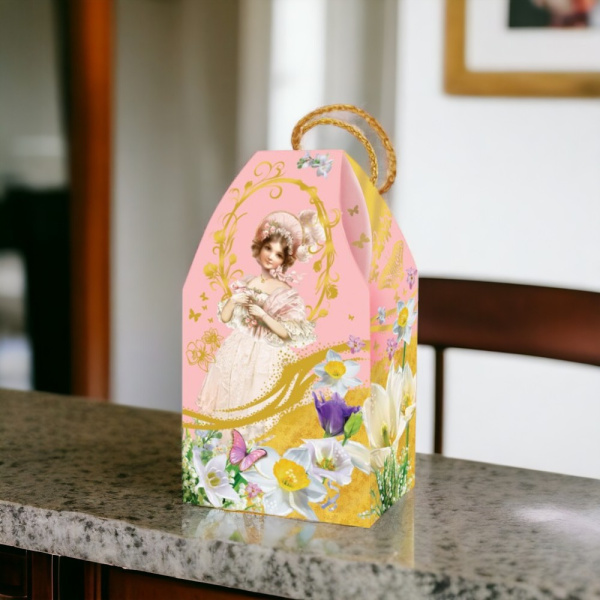 Праздничная упаковка "Самой прекрасной", картон, вместимость 0.4 кг, мультиколор / Идеально для создания атмосферы праздника