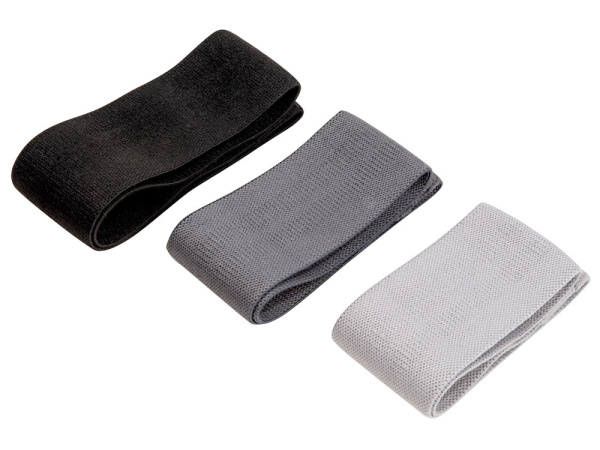 Набор тканевых фитнес-резинок «Shape», Цвет серый, черный