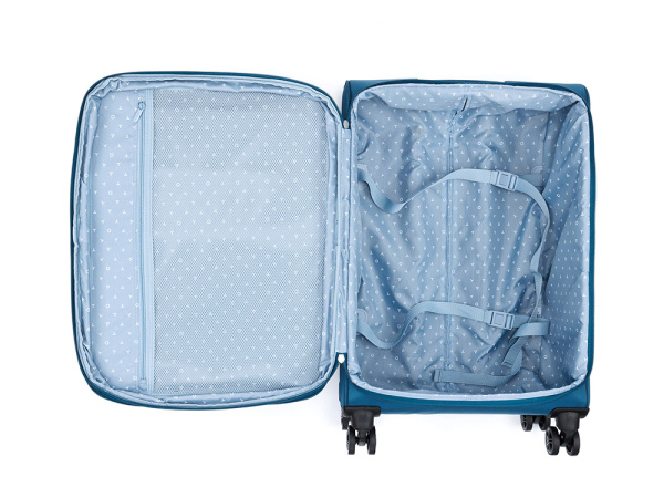 Чемодан «ВИВИ», 63 л, Размер M, Цвет синий